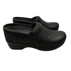 DANSKO Clogs in black oiled leather
